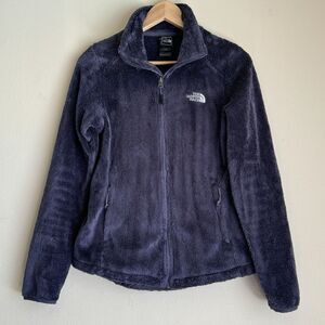 The North Face Jacket Women’s Small Purple Fuzzy Osito Full Zip Logo Outdoor